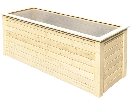 Rechteckiger Pflanzkasten aus Holz