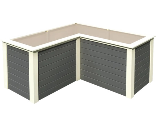 Eck-Hochbeet aus Holz