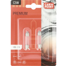 C5W Premium Glühbirnenpackung von Carpoint für Innenraum, Heck, Kuppel, Platte und Kofferraum mit 12 Volt und 5 Watt