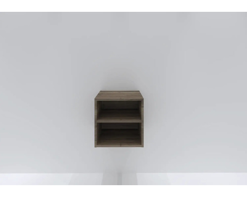 Wandregal mit zwei Fächern