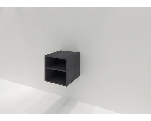 Wandregal Sanox Frozen 40x40x45 cm black oak Wandregal Sanox Frozen 40x40x45 cm black oak