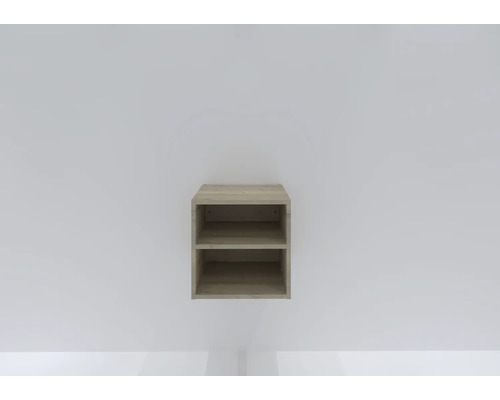 Wandregal mit zwei Fächern zur Aufbewahrung