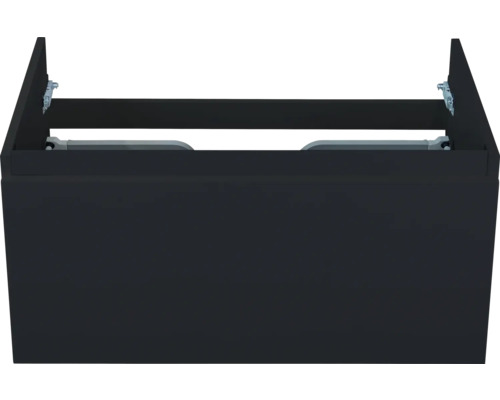 Waschbeckenunterschrank Sanox Frozen 40x80x45 cm ohne Waschbecken schwarz matt Waschbeckenunterschrank zur Badgestaltung