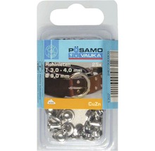 Pösamo Hohlnieten 3,0 bis 4,0 mm, 9,0 mm Durchmesser, 25 Stück