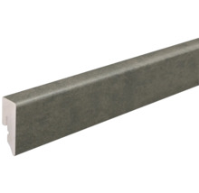 SKANDOR Sockelleiste PVC KU048L Raw Steel hochglanz FOFA219 15 x 38,5 x 2400 mm-thumb-0