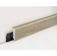 Sockelleiste aus Holz mit Befestigungsclip