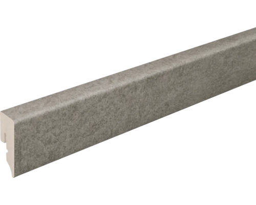 SKANDOR Sockelleiste PVC KU048L grau matt FOFA896 15 x 38,5 x 2400 mm