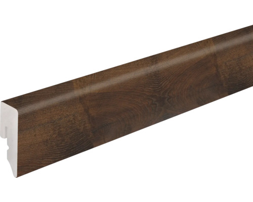 Sockelleiste KU048L1 PVC Eiche dunkelbraun 15x38,5x2400mm Sockelleiste mit Holzdekor