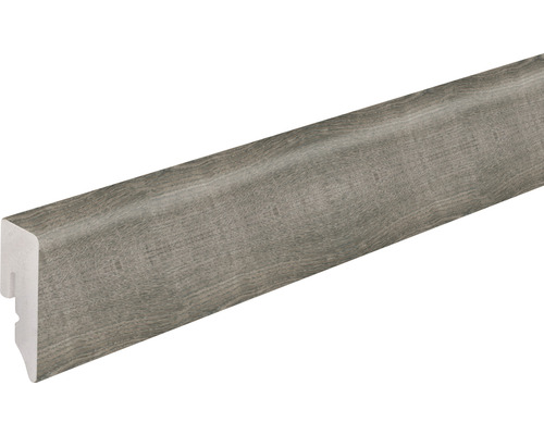 Sockelleiste KU048L1 PVC Eiche dunkelgrau 15x38,5x2400mm Sockelleiste mit Holzoptik