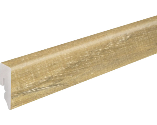 Sockelleiste KU048L Eiche hellbr. geka. 15x38,5x2400mm Fußleiste mit Holzdekor