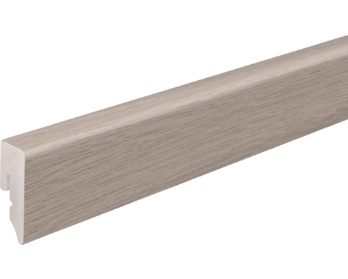 Sockelleiste PVC KU48L Eiche chene Gris Clair 15x38,5x2400 mm Fußleiste mit Holzdekor