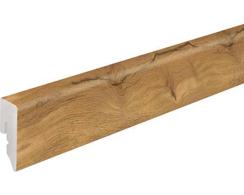 Sockelleiste PVC KU048L Eiche FOEI63Z 15x38,5x2400 mm Fußleiste mit Holzstruktur