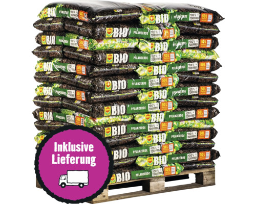 BIO Pflanzerde torffrei Compo (42 Sack x 50 Liter = 2,1 m³) 1 Palette BIO Pflanzerde torffrei Compo (42 Sack x 50 Liter = 2,1 m³) 1 Palette