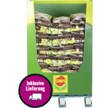 Palette mit Säcken von Compo Bio Anzucht- und Kräutererde