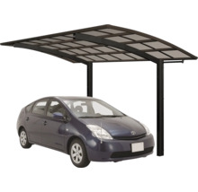 Einzelcarport ETS PF 80 BK Aluminium eloxiert 270,4x495,4 cm schwarz-thumb-0