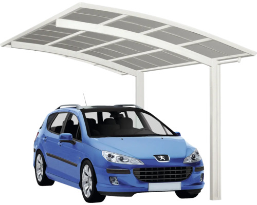 Einzelcarport Ximax Portoforte Typ 80 Aluminium eloxiert 270,4x495,4 cm weiß