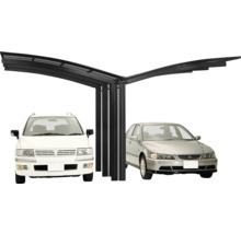 Doppelcarport mit zwei Autos
