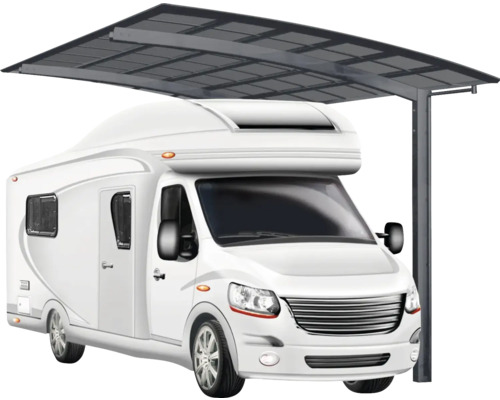 Einzelcarport XimaxPortoforte Caravan Typ 60 Aluminium eloxiert 270,4x495,4 cm schwarz