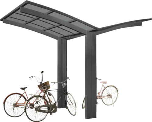 Doppelcarport Ximax Portoforte Mini Typ 60 Y-Ausführung Aluminium eloxiert 404x253,8 cm schwarz