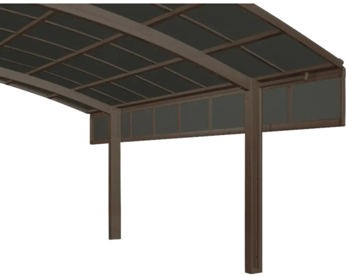 Seitenwand für Carport Ximax 500 cm braun matt Seitenwand für Carport Ximax 500 cm braun matt
