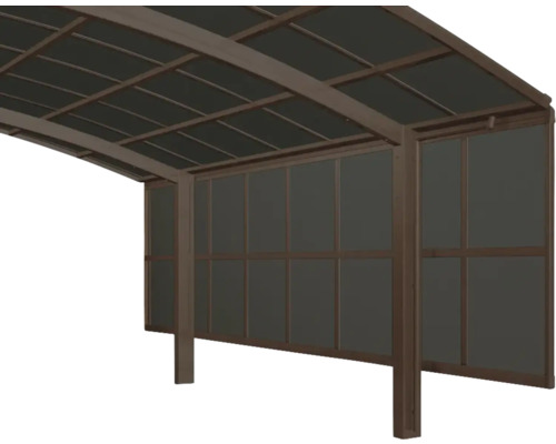 Seitenwand für Carport Ximax 150 cm braun matt Seitenwand für Carport Ximax 150 cm braun matt