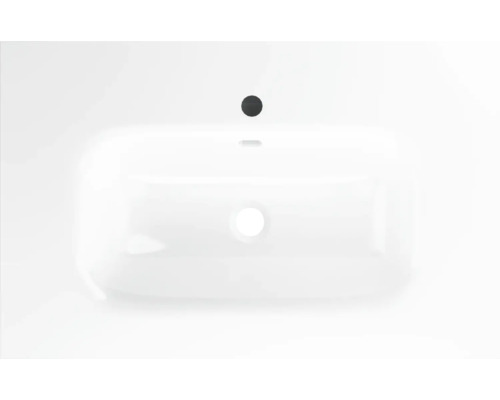 Aufsicht auf ein rechteckiges Waschbecken