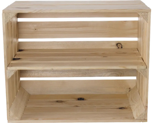 Holzkiste mit einem Fach