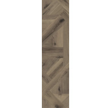 Holzboden mit Fischgrätenmuster