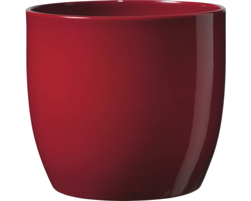 Blumentopf Soendgen Basel Full Color Keramik Ø 8 cm H 7 cm bordeaux Runder Pflanztopf