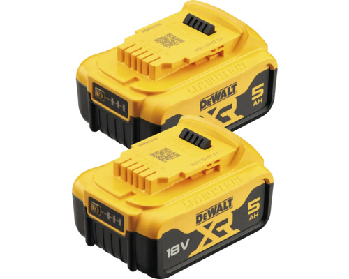 Akku Set 18 V/ 2 x 5 Ah DeWalt DCB184P2-XJ