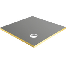 Quadratische Duschwanne mit Ablauf