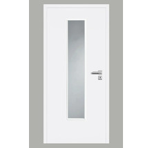 Innentüre DONAU Soft Plus stumpf weiß inkl. Lichtausschnitt (ohne Glas) 97,2x201,6 cm links-thumb-0