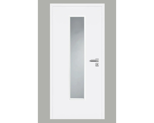 Innentüre DONAU Soft Plus stumpf weiß inkl. Lichtausschnitt (ohne Glas) 97,2x201,6 cm links-0