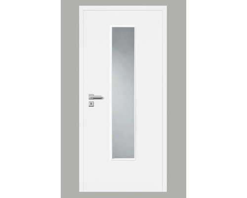 Innentüre DONAU Soft Plus stumpf weiß inkl. Lichtausschnitt (ohne Glas) 97,2x201,6 cm rechts-0