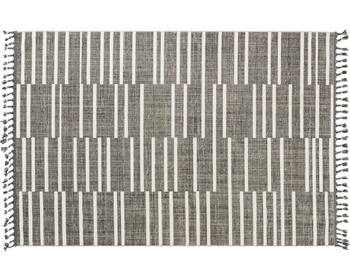 Teppich Ravenna Streifen grau weiß 200x290 cm