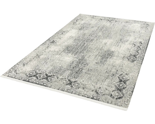 Rechteckiger Teppich mit gemustertem Rand