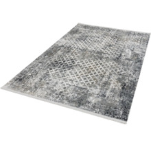 Grauer Teppich mit geometrischem Muster