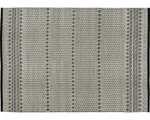 Teppich Morrelino Rauten schwarz/weiss 200x300 cm