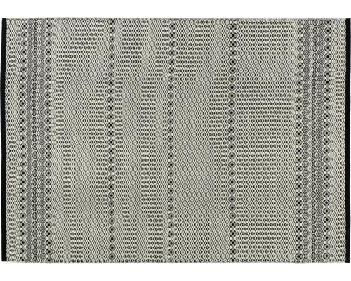 Teppich Morrelino Rauten schwarz/weiss 90x160 cm