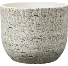 Runder Pflanztopf mit strukturierter Oberfläche