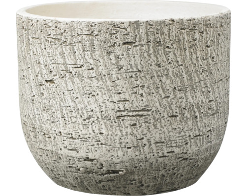 Blumentopf Soendgen Portland Rindenoptik Keramik Ø 22 cm H 19 cm braun Runder Pflanztopf mit strukturierter Oberfläche