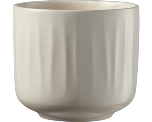 Keramik Pflanztopf mit gerippter Oberfläche