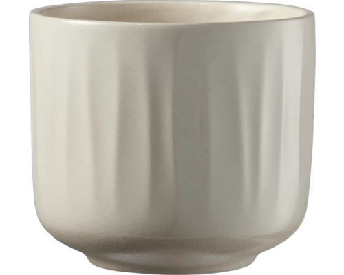 Keramik Blumentopf mit Rillenmuster