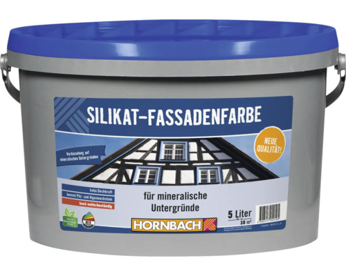 Hornbach Silikat-Fassadenfarbe weiß 5 L Hornbach Silikat-Fassadenfarbe weiß 5 L