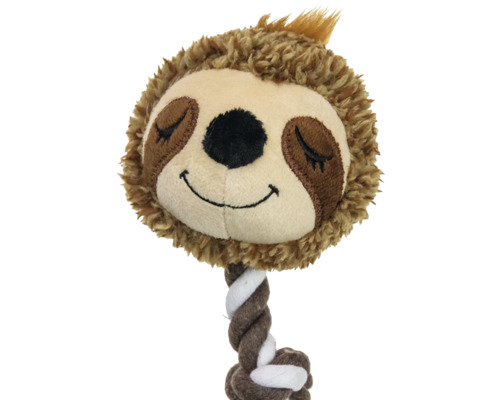 Faultier-Plüschtier mit Seil für Hunde