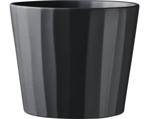 Blumentopf aus Keramik mit gerippter Struktur