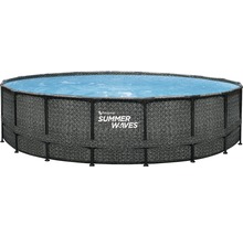 Summer Waves Pool mit Rattanoptik und Wasserfüllung