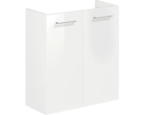 Waschbeckenunterschrank Form & Style Felina 52x60x24,3 cm ohne Waschbecken weiß hochglanz