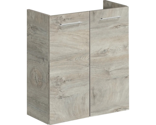 Waschtischunterschrank aus Holz mit zwei Türen
