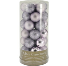 Set Glas Christbaumkugeln